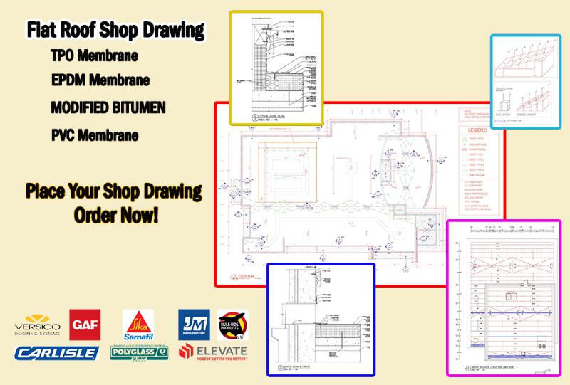 Flat Roof Shop Drawings